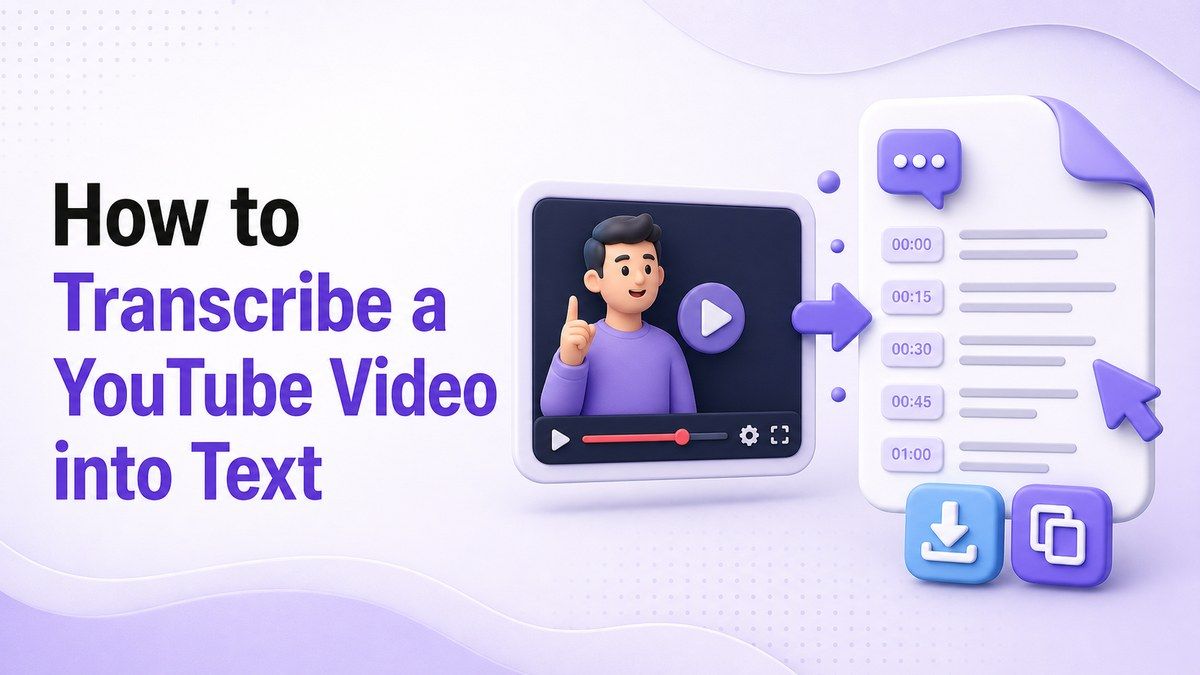 How to Transcribe a YouTube Video into Text