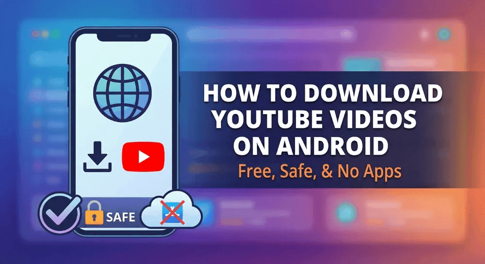 如何在 Android 上下载 YouTube 视频(免费、安全且无需 App)