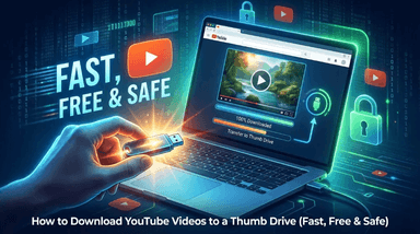 YouTube 動画を USB メモリにダウンロードする方法(高速・無料・安全)