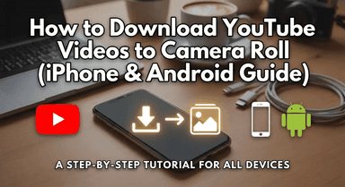 Como Baixar Vídeos do YouTube para o Rolo da Câmera (Guia para iPhone e Android)