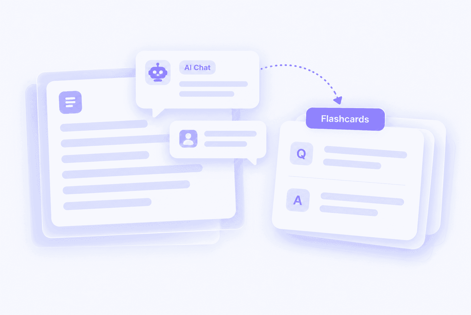 Website für private Notizen – Notizen mit KI-Chat und Lernkarten überprüfen