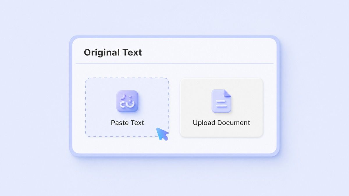 Step 1. Paste English or Arabic Text