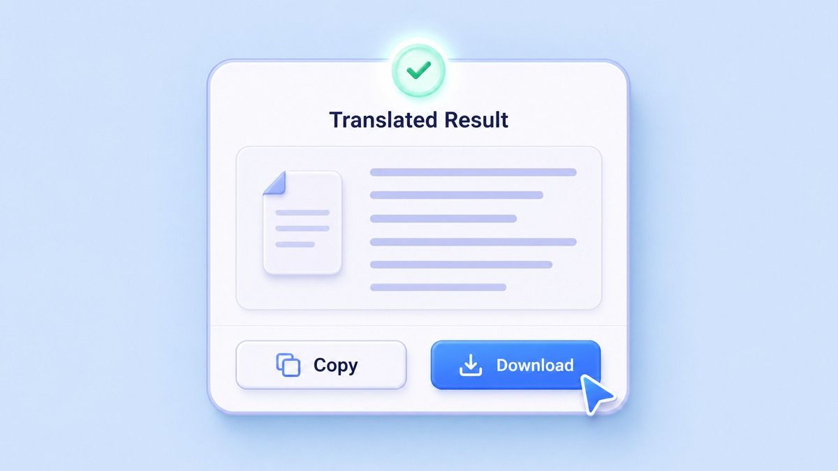 Step 3. Copy or Download Your Translation