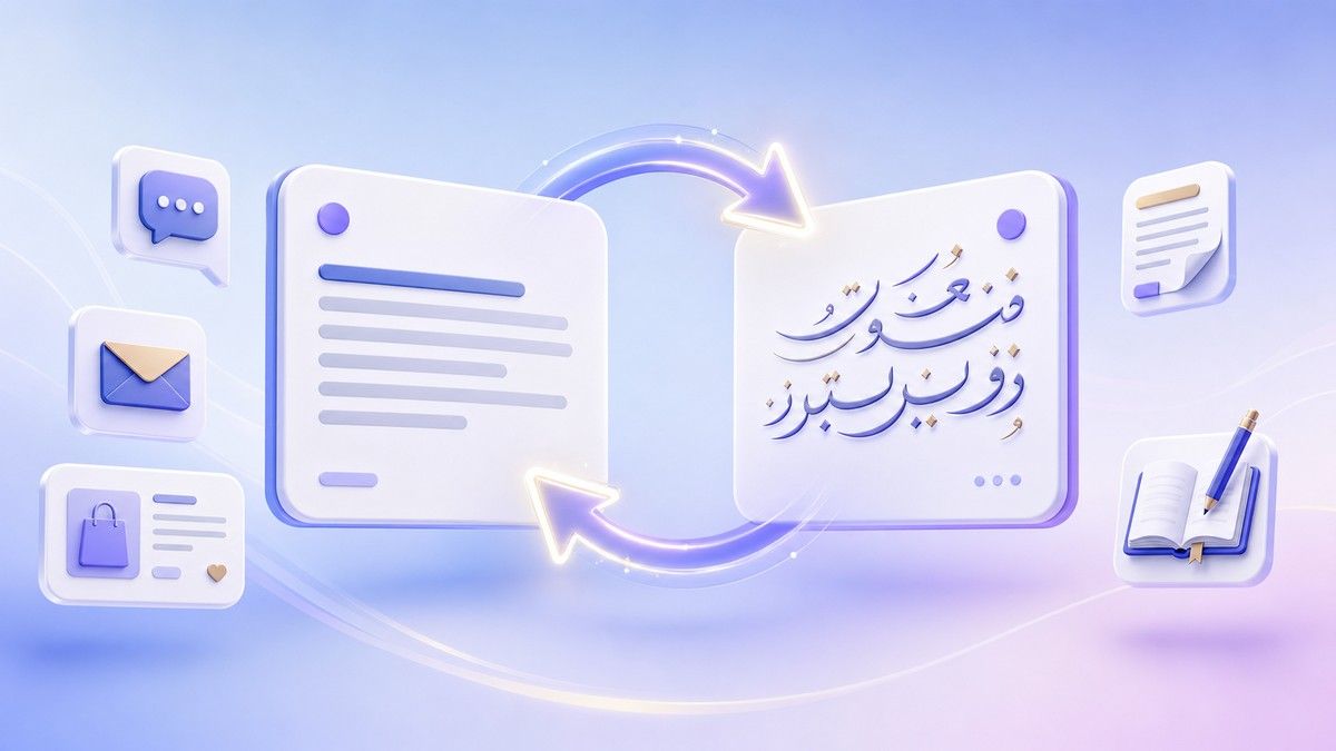 Switch Between Arabic and English Translation