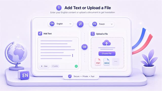 テキストを追加またはファイルをアップロード