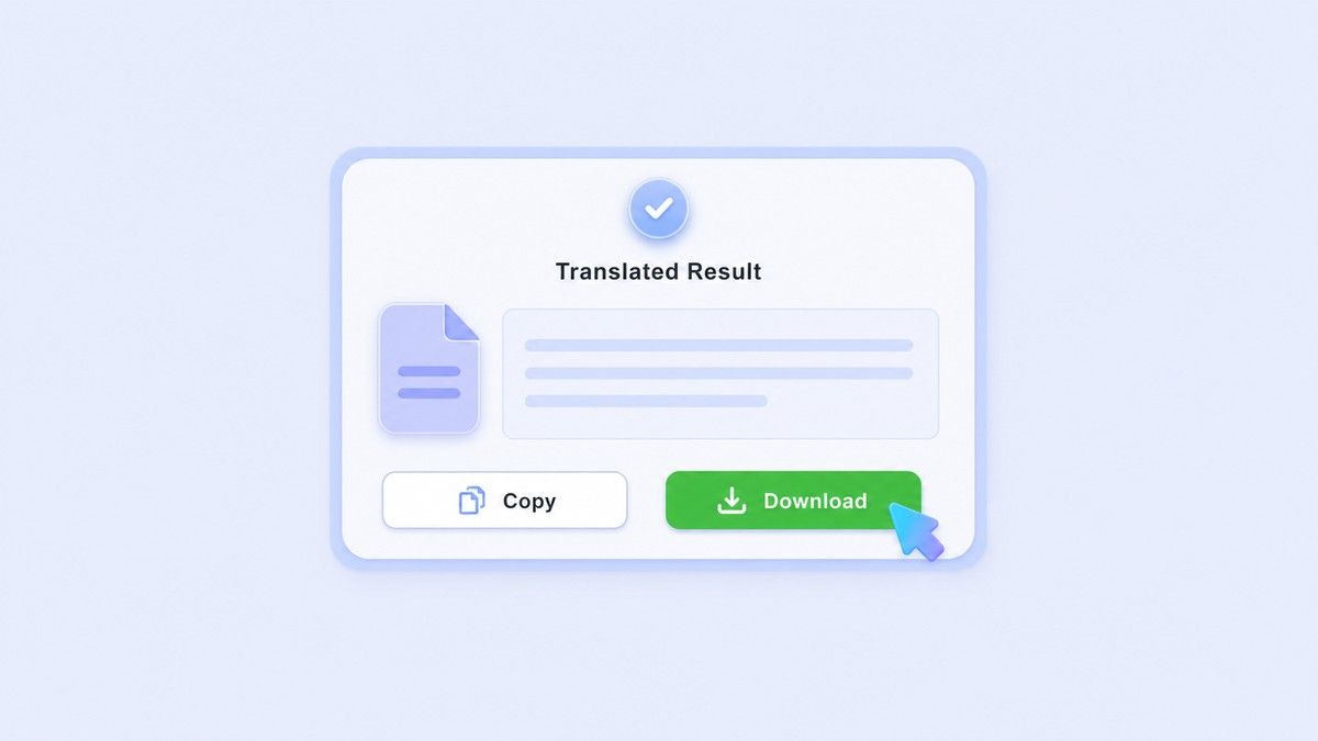 Step 3. Copy or Download Your Translation