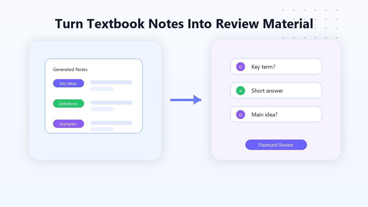 Turn Textbook Notes Into Review Material