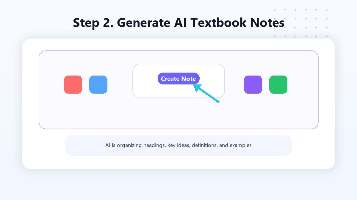 Step 2. Generate AI Textbook Notes