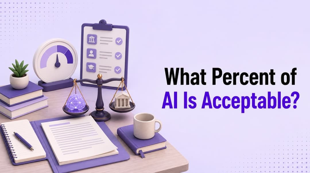 Welk percentage AI is acceptabel in academisch schrijven?
